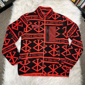 ATSUKO X BERSERK BRAND OF SACRIFICE FLEECE JACKET SIZE MEDIUM GUTS